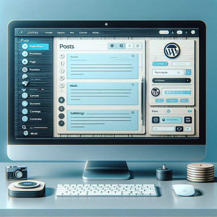 A CMS-Type Screenshot similar to WordPress